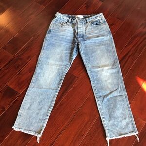 Free People Denim Straight Jeans